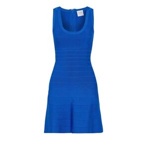 Blue Hervé Lèger Fit and Flare Bandage Dress XS NWT $1090